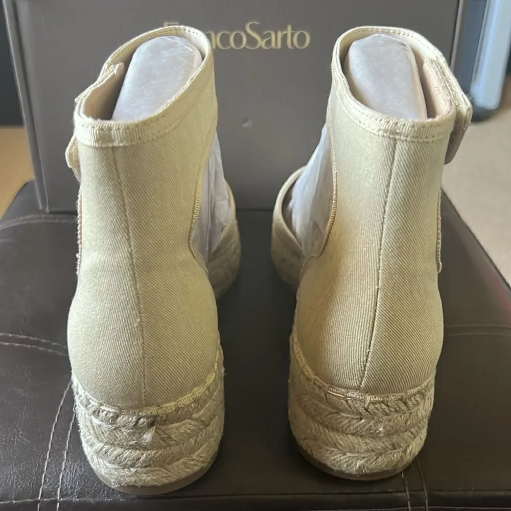New Franco sartorial platform espadrilles beige 9